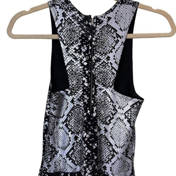 Parker Olida Foiled Python Print Dress Size Small - Picture 12 of 12